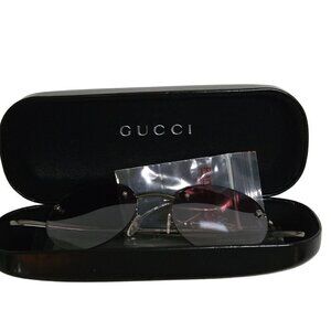 Gucci Vintage GG 1716S Made In Italy Round Rimless Sunglasses
